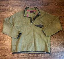 Vintage Patagonia Men's Green Fleece Snap-T Pullover Mock Neck Sweater XXL picture