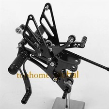 Black CNC Adjusting Rearset Footpegs Rear Set For Yamaha YZF R1 2004 2005 2006 picture
