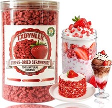 Premium Freeze-Dried Strawberry Pieces 10 Oz - Dehydrated strawberries picture