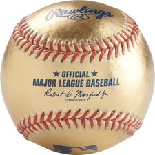 Rawlings Gold Leather Baseball picture