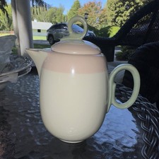 Vtg 1942 Homer Laughlin Eggshell Organdy Pastels Child Teapot & Lid Pristine picture