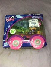 New Littlest Pet Shop 2012 Monkey with Race Car Vehicle 1843 Pets on the Go picture