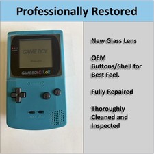 PROFESSIONALLY REFURBISHED Game Boy COLOR (Teal) Console Handheld picture