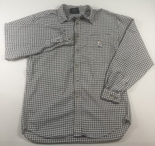 Vintage 90s Lee Sport Pittsburgh Steelers Flannel Button Down Shirt Size M Plaid picture