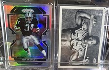 Panini 2021 prism Bo Jackson Los Angeles Raiders Bo knows iconic card picture