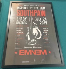 Eminem- Limited Edition- Sold Out Autographed Southpaw Movie Soundtrack Poster picture