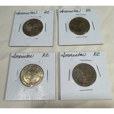 Ameristar Casino Kansas City 25 Cent Slot Machine Tokens Lot of 4 Vintage MO picture