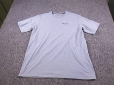 Patagonia Shirt Mens Large Gray Responsibili-Tee Back Logo Graphic Tee Outdoor picture
