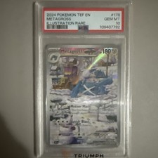 2024 POKEMON TEF EN METAGROSS ILLUSTRATION RARE #178 GEM MT 10 109407792 picture