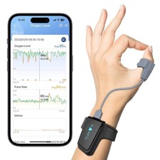 Wellue Wrist Pulse Oximeter with Audio Reminder| Bluetooth Style - 1 picture