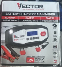New Vector 50-Amp / 15-Amp Battery Charger and Maintainer Model VECBC50 picture
