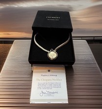 1987 Franklin Mint CLEOPATRA Plated Necklace With Certificate Of Authenticity picture