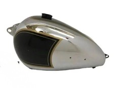 BSA A7 RIGID MODEL 1948 BLACK PAINTED CHROME FUEL PETROL TANK/COMPATIBLE FOR picture