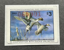 WTDstamps - 2003 SOUTH DAKOTA Dakota - State Duck Stamps - Mint OG NH picture