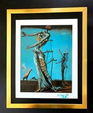 Salvador Dali 1970 Vintage Offset Lithograph Framed Surrealist Art picture