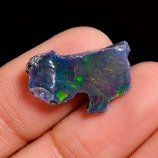 Ethiopian Opal Rough Natural Opal Raw Loose Gemstone Black Opal Rough 3 ct picture