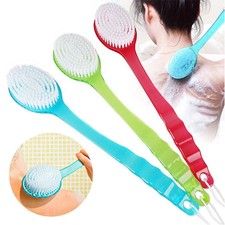 Long Handle Bath Body Brush Soft Back Shower Exfoliating Skin Scrubber Massager picture