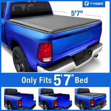 TYGER T1 Soft Roll-up Tonneau Cover for 09-18 Ram 1500 5'7