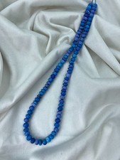 Natural Blue Opal Rondelle Beads Blue Purple Gemstone Strand 16'' Necklace picture