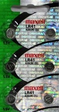 6 Maxell LR41 Button Cell Batteries. AG3 192 picture