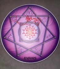 TOOL Danny Carey SIGNED Drumhead 14