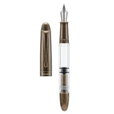 Asvine P30 Piston Fountain Pen Brass Torpedo Vintage EF/F/M Nib Writing Pen picture