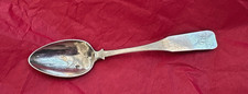 EARLY AMERICAN THEOPHILUS BRADBURY (1763-1848) COIN SILVER TEASPOON/MASS. picture