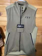 Fox Racing Flexair Lite Vest Men Large NWT Olive Green MTB Cycling Jacket 28892 picture