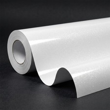 Pearl White Gloss Metallic Glitter Vinyl Film Wrap Sticker Decal Air Bubble Free picture