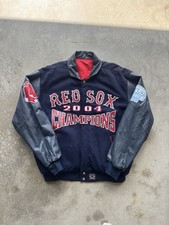 Vintage 2004 Jeff Hamilton Red Sox World series leather jacket picture