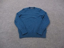 Naadam Sweater Women S Blue Cashmere Lightweight Pullover Stretch Preppy picture