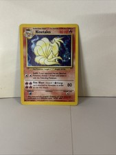 Pokémon Ninetales Holo Rare Unlimited 12/102 Base Set Vintage MP/HP picture