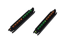 HIVIZ Model 300 Two-In-One Magnetic Base Rib Shotgun Sight Green & Orange, One picture