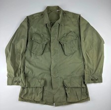 Vintage 1960s US Army OG-107 2nd Pattern Tropical Combat Jungle Jacket | Poplin picture
