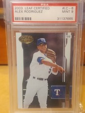 2003 Leaf Certified #lc-8 Alex Rodriguez Psa9 picture