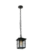 2pk LNC A04254P Farmhouse Black Outdoor Hanging Lantern 1-Light Coastal Pendant picture