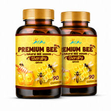 Premium Bee Venom Therapy Apitoxin 2 Pack 90 Capsules Joint Support Formula picture