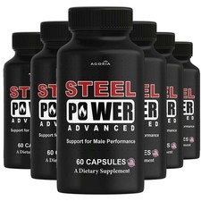 (6 Pack) Steel Power Pills for Men Performance , SteelPower Supplement Capsules picture