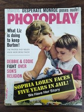 Photoplay Sept 1962 Marilyn Monroe Poses Nude Sophia Loren Liz Taylor Burton picture