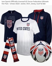 Icon Sports Officially Licensed US Soccer Federation Ultimate Fan Pack (NEW)(L) picture