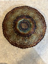 Fenton Plate  Dark Amethyst Carnival Persian Medallian picture