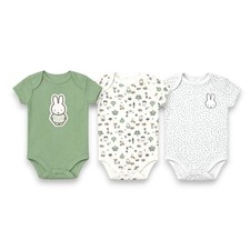 Miffy Baby Boys' 3-Pack Short Sleeve  Bodysuit Sets Size NB 3M 6M 9M picture