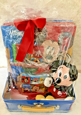 1980's Disney Mickey  Mouse Play Set in Tin Lunch Box NEW picture