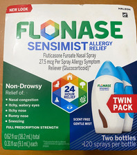 FLONASE Sensimist Allergy Relief TWIN PACK   240/spray  EXP: 05/2028 picture
