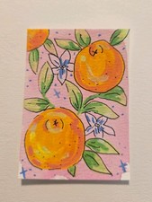 ACEO Original Art Painting 2.5x3.5 Inches- Meagan Mason  picture