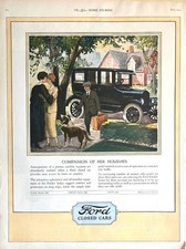 1924 Ad (10 1/4  X  13 3/4 inches) Ford 4-Door Sedan Companion Of Her Holidays picture