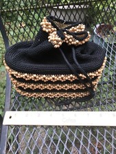 Vintage 60's - 70's  Black Knitted New picture