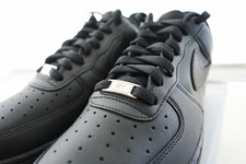 Nike Air Force 1 Low Black Men’s Solid Low Top Sneaker Athletic Casual picture