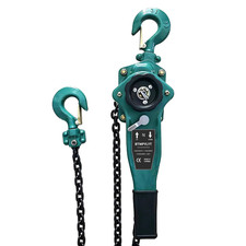 Water Green Industrial Lever Hoist, 1 Ton (2200 Lbs) Capacity, 3 Meter/10 Ft Lif picture