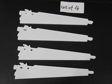 LOT OF 4 Rubbermaid 12.5” Shelf Bracket Double Slot Hang Configuration Closet picture